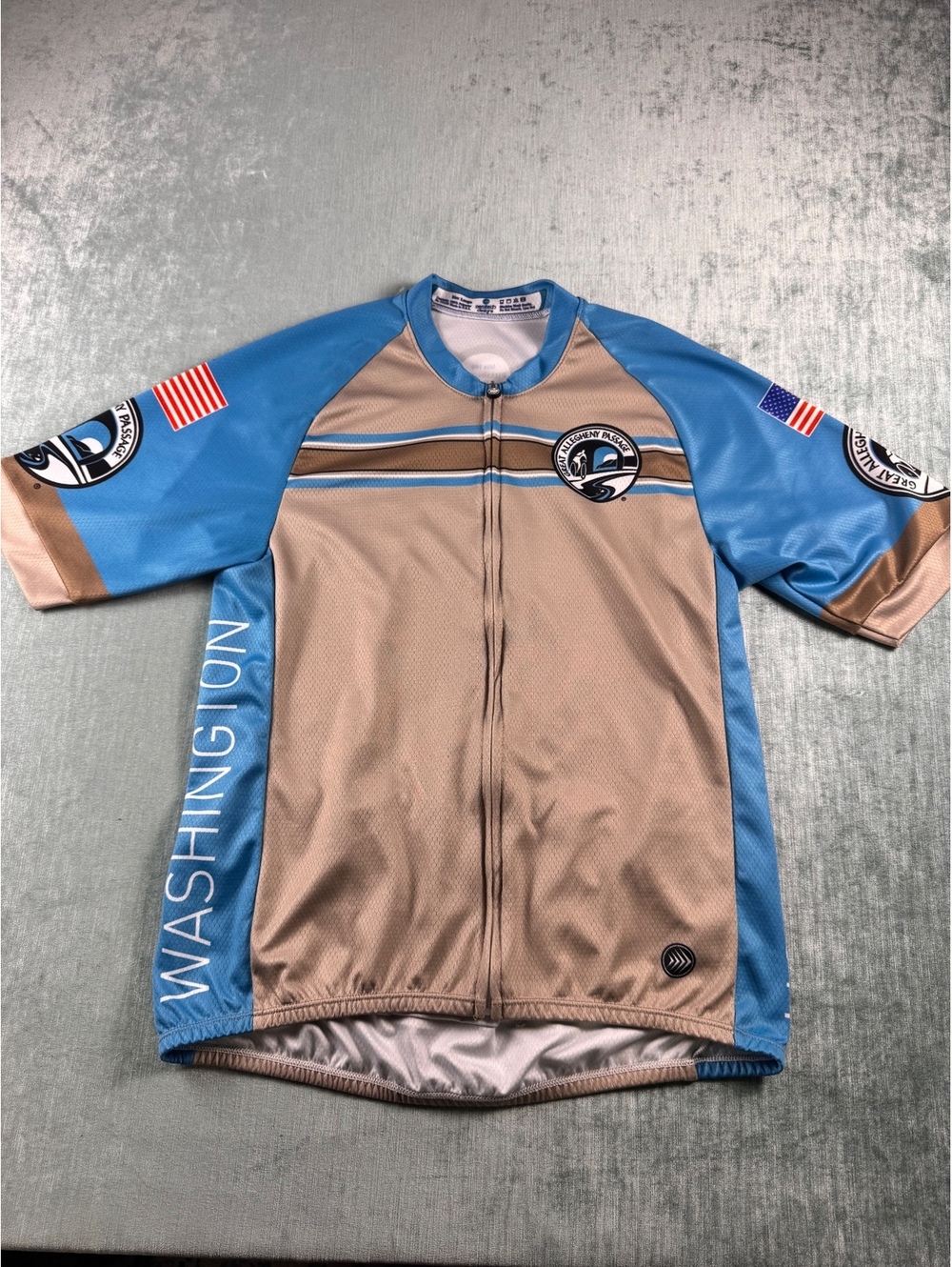 Aero Tech GAP Great Allegheny Passage cycling jersey L